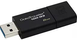 Флешка Kingston 8Gb DataTraveler 100 Generation 3 USB3.0 (DT100G3/8GB) Black - мініатюра 2