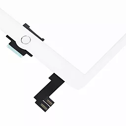 Сенсор (тачскрин) Apple iPad Air 2 (A1566, A1567, полный комплект с кнопкой Home) White - миниатюра 2