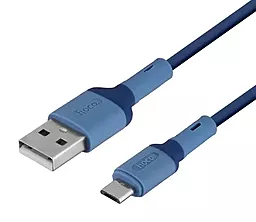 Кабель USB Hoco X65 micro USB Cable Blue - миниатюра 2