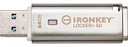 Флешка Kingston 64 GB IronKey Locker+ 50 (IKLP50/64GB) - миниатюра 4