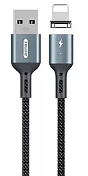 Кабель USB Remax RC-156i Cigan Powerful Magnetic 3A Lightning Cable Black