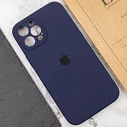 Чехол Silicone Case Full Camera Protective для Apple iPhone 12 Pro Midnight Blue - миниатюра 3