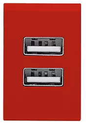 Мережевий зарядний пристрій Trust Urban Revolt Dual Smart Wall Charger (1A/1A) Red - мініатюра 3