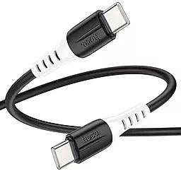 Кабель USB PD Hoco X82 Silicone 60W 3A USB Type-C - Type-C Cable Black - миниатюра 4