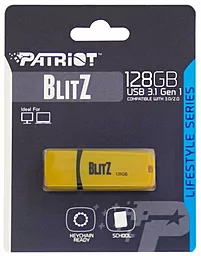 Флешка Patriot BLITZ 128GB (PSF128GBLZ3USB) Yellow - миниатюра 3