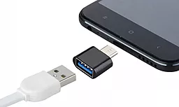 OTG-переходник Puluz M-F USB Type-C -> USB-A 3.0 Black (PC0587B) - миниатюра 3