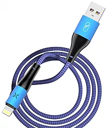 Кабель USB SkyDolphin S49L LED Aluminium Alloy Lightning Cable Blue (USB-000566) - миниатюра 2