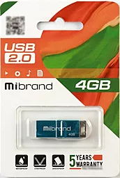 Флешка Mibrand 4GB USB2.0 Сhameleon (MI2.0/CH4U6LU) Blue - миниатюра 2