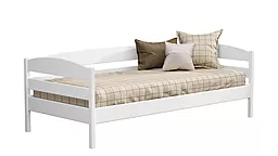 Кровать деревянная Нота Плюс, Щит 90х190, Стандарт (ламели через 4см), 107 (белый)