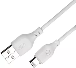 Кабель USB XO NB103 Bell Lightning Cable White - миниатюра 2