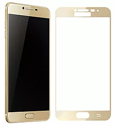 Захисне скло 1TOUCH 3D Full Cover Samsung C5000 Galaxy C5 Gold - мініатюра 2