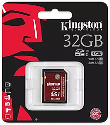 Карта памяти Kingston SDHC 32GB Ultimate UHS-I U3 (SDA3/32GB)