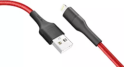 Кабель USB Ridea RC-M132 Fila 12W 2.4A Lightning Cable Black/Red - миниатюра 4