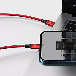 Кабель USB PD Baseus Rapid 20w 3.5a 1.5m 3-in-1 USB Type-C to Type-C/Lightning/micro USB cable red (CAMLT-SC09) - миниатюра 7