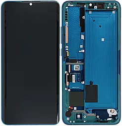 Дисплей Xiaomi Mi Note 10, Mi Note 10 Pro, Mi Note 10 Lite, Mi CC9 Pro з тачскріном і рамкою, оригінал, Aurora Green
