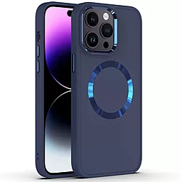 Чехол Epik Bonbon Metal Style with MagSafe для Apple iPhone 14 Pro Cosmos Blue