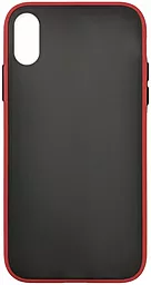 Чохол 1TOUCH Gingle Matte Apple iPhone XS Max Red/Black
