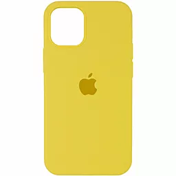 Чехол Silicone Case Full для Apple iPhone 12 Pro Max Sunny Yellow