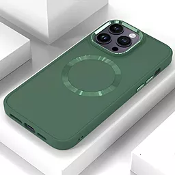 Чехол Epik Bonbon Metal Style with MagSafe для Apple iPhone 13 Pro Max Pine Green - миниатюра 2