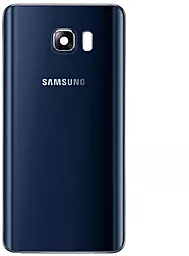 Задняя крышка корпуса Samsung Galaxy Note 5 N920 со стеклом камеры Black Sapphire
