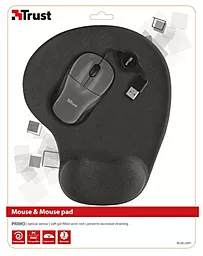 Компьютерная мышка Trust Primo Mouse with mouse pad (20424) Black - миниатюра 5