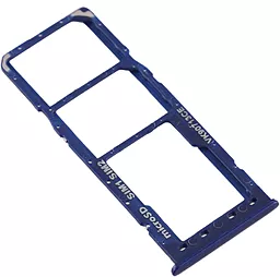 Держатель (лоток) Сим карты Samsung Galaxy A10s A107 (Global) и карты памяти Dual SIM Blue - миниатюра 2