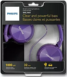 Навушники Philips SHL3060PP/00 Purple - мініатюра 4