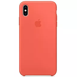 Чехол Apple Silicone Case PB для Apple iPhone X, iPhone XS  Nectarine