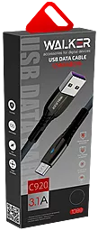 Кабель USB Walker C920 3.1A USB Type-C Cable Black - миниатюра 2