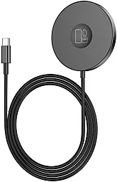 Беспроводное (индукционное) зарядное устройство Hoco CW41 Delight 3-in-1 Magnetic Wireless Fast Charger Black - миниатюра 2