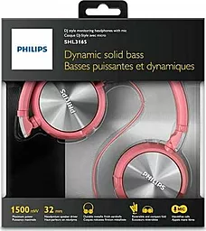 Наушники Philips SHL3160PK/00 Pink - миниатюра 2