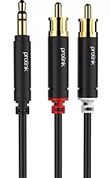 Аудіо кабель Prolink Aux mini Jack 3.5 mm - 2хRCA M/M Cable 1.5 м black (HMM103-0150)