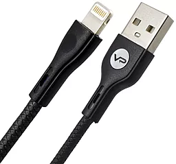Кабель USB Veron LV-01 Nylon Lightning Cable Black - миниатюра 2