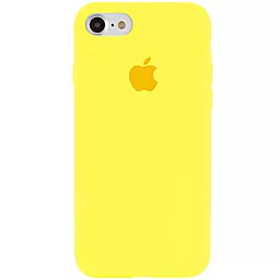 Чехол Silicone Case Full для Apple iPhone 7, iPhone 8 Shiny Yellow