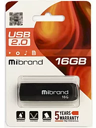 Флешка Mibrand 16 GB Mink Black (MI2.0/MI16P4B) - миниатюра 2