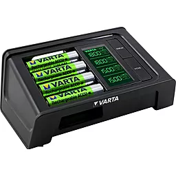 Зарядное устройство Varta LCD SMART CHARGER + 4AA 2100 mAh (57674101441) - миниатюра 5