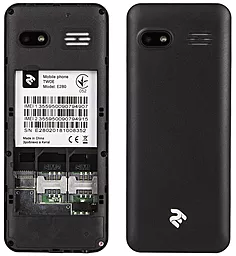 Мобильный телефон 2E E280 2018 Dual Sim Black - миниатюра 3