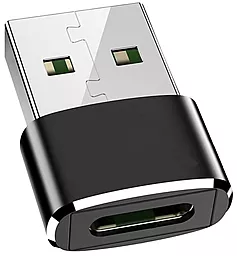 Адаптер-переходник EasyLife M-F USB-A -> USB Type-C Black - миниатюра 2