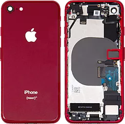 Корпус для Apple iPhone 8 повний комплект із шлейфом Red