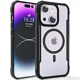 Чехол Epik Defense with MagSafe для Apple iPhone 15 Plus Clear/Black