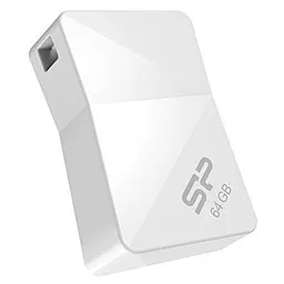 Флешка Silicon Power 64Gb Touch T08 White USB 2.0 (SP064GBUF2T08V1W) - миниатюра 2