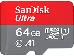 Карта памяти SanDisk 64 GB microSDXC UHS-I A1 Class 10 Ultra (SDSQUAB-064G-GN6MA) - миниатюра 2