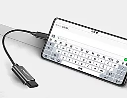 OTG-переходник Yesido GS01 M-F USB Type-C -> USB 2.0 Black - миниатюра 3