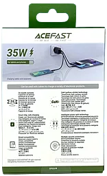 Сетевое зарядное устройство AceFast A57 35w GaN PD/QC 2USB-A/USB-C ports black - миниатюра 4