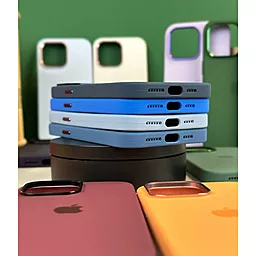 Чехол Epik Silicone Case Metal Frame для iPhone 13 Pro Blue berry - миниатюра 3