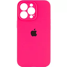 Чехол Silicone Case Full Camera for Apple IPhone 14 Pro Barbie Pink