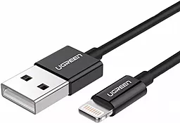Кабель USB Ugreen US155 12W 2.4A USB 2.0 Lightning Cable Black (80822) - миниатюра 2