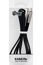 Кабель USB Dengos USB Lightning  Чёрный (PLS-L-PLSK-BLACK) - миниатюра 3