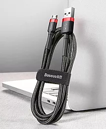 Кабель USB Baseus Cafule 2M micro USB Cable Red/Black (CAMKLF-C91) - миниатюра 6