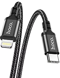 Кабель USB PD Hoco X14 Double Speed 20W USB Type-C - Lightning Cable Black - миниатюра 3